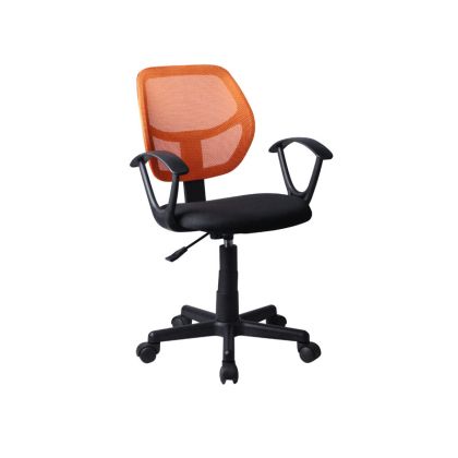 ОФИС СТОЛ С ПОДЛАКЛАТНИЦИ 5156R ЧЕРЕН/ОРАНЖЕВ 51x52x80/92см