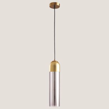 ПАНЕЛ ПОЛИЛЕЙ SIMPLE GLASS 1ΧΕ14 ΜΑΧ 8W Φ105MM SMOKY-GOLD ARTE ILLUMINA CALLIOPE