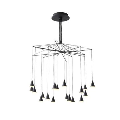 ПОЛИЛЕЙ LED 90W 5400LM 3000K Φ1000X1200MM ЧЕРНИ ARTE ILLUMINA CAMPANELLE