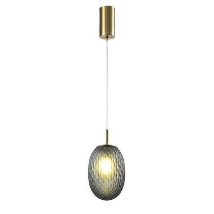 ПОЛИЛЕЙ ОТ СТЪКЛО 1XE27 MAX15W 150X230MM СИВИ ARTE ILLUMINA CANDY