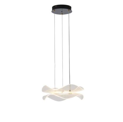 ПОЛИЛЕЙ, АКРИЛЕН, КРЪГЪЛ, LED, 34W, 3024LM, 3000K, Φ340MM, ЧЕРНИ, ARTE ILLUMINA FIRENZE
