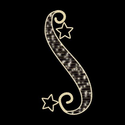 ПРОФЕСИОНАЛНА ГОЛЯМА СВЕТЕЩА ВЪНШНА ДЕКОРАЦИЯ 80 Х 200 СМ ТОПЛА СВЕТЛИНА LEDIP65