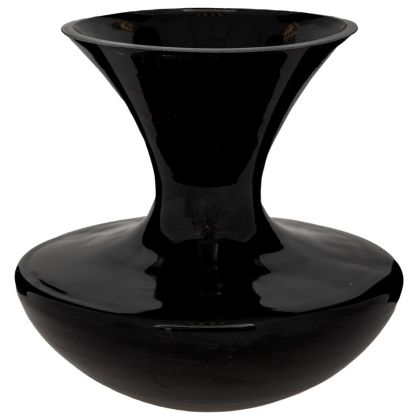 ЧЕРНА СТЪКЛЕНА ВАЗА D32X30 СМ