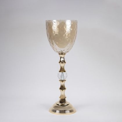 ВАЗА МЕТАЛ-СТЪКЛО 25X77СМ