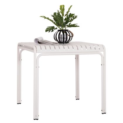 ГРАДИНСКА КВАДРАТНА АЛУМИНИЕВА МАСА RACHEL HM6338.02 БЯЛ ЦВЯТ 80X80X75ВСМ.