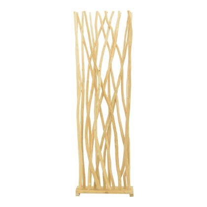 ДЕКОРАТИВЕН ПАРАВАН JATI ТИКОВО ДЪРВО В ЕСТЕСТВЕН НЮАНС 60X20X190СМ