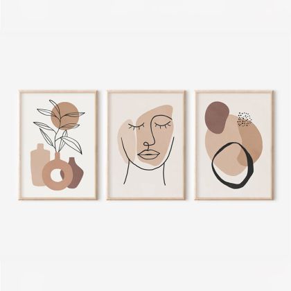 КАРТИНА GRENDE TRIPTYQUE С ДИГИТАЛЕН ПЕЧАТ 33X1.5X48СМ