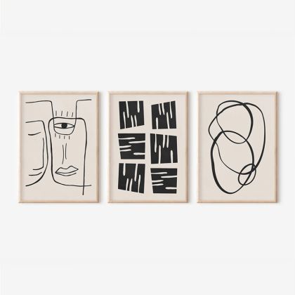 КАРТИНА LUMORA ТРИПТИХ С ДИГИТАЛЕН ПЕЧАТ 33X1.5X48СМ