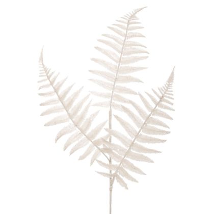 ДЕКОРАТИВЕН БЯЛ ПАПРАТЕН КЛОН С БРОКАТ 83СМ