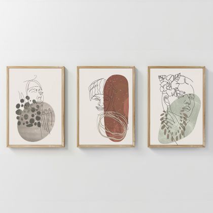 КАРТИНА ТРИПТИХ AELRA С ДИГИТАЛЕН ПЕЧАТ 33X1.5X48СМ