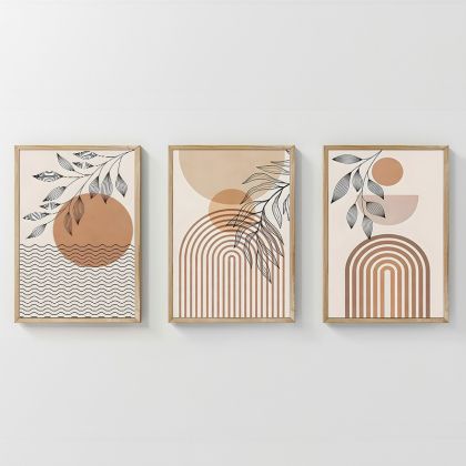 КАРТИНА ТРИПТИХ ZEPHRA С ДИГИТАЛЕН ПЕЧАТ 33X1.5X48СМ