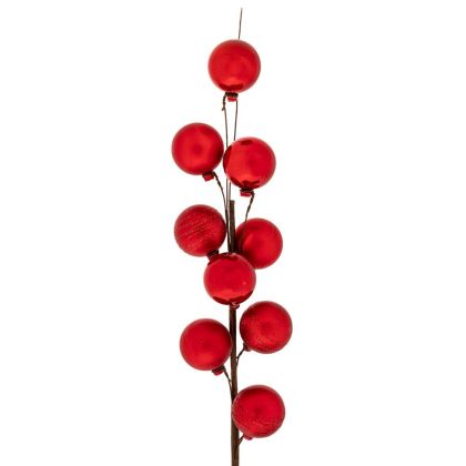 КОЛЕДЕН КЛОН С 9 ЧЕРВЕНИ ТОПКИ 45СМ