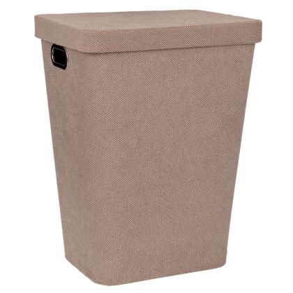 КРЕМАВ ТЕКСТИЛЕН КОШ ЗА ПРАНЕ С КАПАК 44X34X57СМ