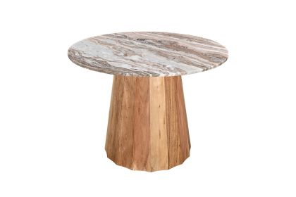 МАСА Ezerdian BOLD МАСИВ ДЪРВО ТРОПИЧЕСКА АКАЦИЯ ,ПЛОТ МРАМОР D120X78 СМ