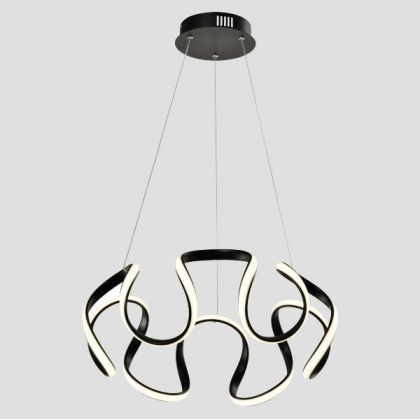 ПОЛИЛЕЙ ОТ АЛУМИНИЙ LED 60W, 3200LM, 3CCT (3000-4000-6000K), 100-277V, Φ520X1200MM, ЧЕРНИ, ARTE ILLUMINA ORBIT