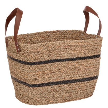 РАТАНOВ КОШ С PVC ДРЪЖКИ 38X28X28СМ