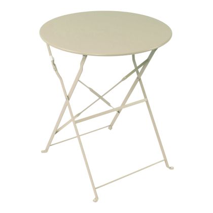 СГЪВАЕМА МЕТАЛНА БИСТРО МАСА В БЕЖОВ ЦВЯТ D60X71СМ