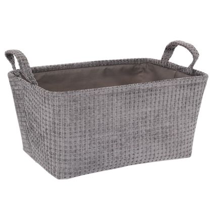 СИВ ТЕКСТИЛЕН КОШ ЗА СЪХРАНЕНИЕ 40X30X20СМ