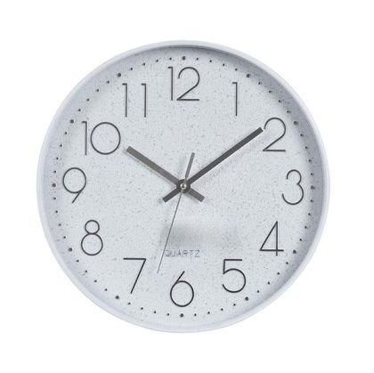 СТЕНЕН ЧАСОВНИК ПЛАСТМАСА БЯЛ 30X4.2X30СМ