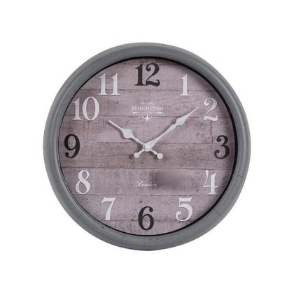 СТЕНЕН ЧАСОВНИК ПЛАСТМАСА СИВО-БЯЛ 30.2X4.4X30.2СМ