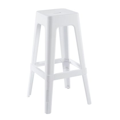 Relix Pp бар стол, Pp цвят бял