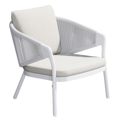 АЛУМИНИЕВ СТОЛ XANTION HM6471.02 С ВЪЖЕ И ВЪЗГЛАВНИЦИ - БЯЛ 71.5X77X70.5ВСМ.