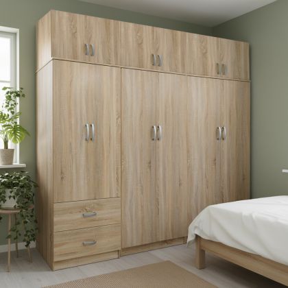 Гардероб с шест врати Athos I Sonoma 240x42x240см