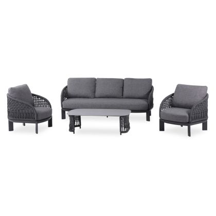 ГРАДИНСКИ СЕТ ОТ 4 ЧАСТИ LADRIS SM6405.02 АЛУМИНИЕВИ ВЪЖЕВИ ВЪЗГЛАВНИЦИ, СИН