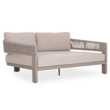 ДВОЙНА КУШЕТКА BARON SM6479.04 БЕЖОВО АЛУМИНИЕВО-ВЪЖЕВО-ОЛЕФИН 168X143X70В