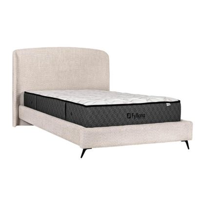 ДВОЙНО ЛЕГЛО BAVARIA БЕЖОВ ЦВЯТ 203X215X126СМ (160X200)