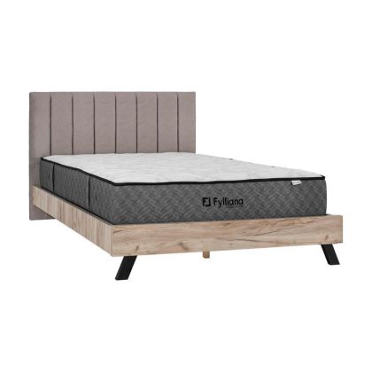 ДВОЙНО ЛЕГЛО OSLO БЕЖОВ ЦВЯТ 173X214X118СМ (160X200)