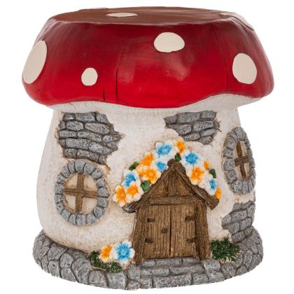 Decorative polyresin house in the shape of a mushroom 37.5x35x42cm