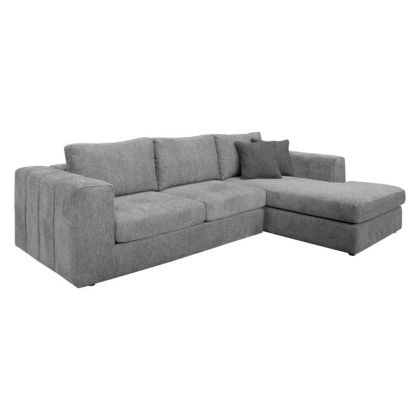 ДИВАН MONDIVA ДЕСЕН ЪГЪЛ СИВ ЦВЯТ 280X180X83СМ