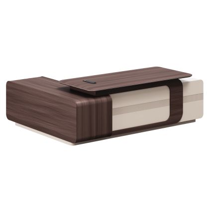 НАСТОЛЕН ЧАСОВНИК Old Town NATURE ДЪРВО-МЕТАЛ 22.5x8.5x18.5cm sls