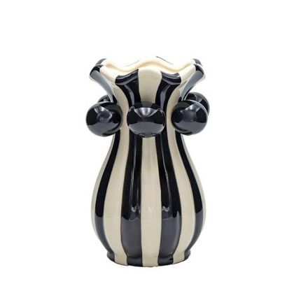 КЕРАМИЧНА ВАЗА БЯЛА 13.5X13.5X20.5СМ