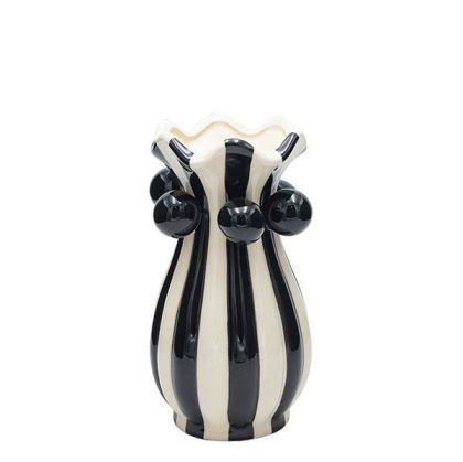 КЕРАМИЧНА ВАЗА БЯЛА 14X14X25СМ