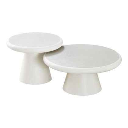 КОМПЛЕКТ ОТ 2 ХОЛНИ МАСИ CONCRETTO БЯЛ 80X36СМ И 60X44СМ