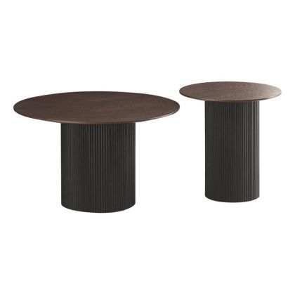 КОМПЛЕКТ ОТ 2 ХОЛНИ МАСИ FL837 КАФЯВО-ЧЕРЕН ЦВЯТ 50X45СМ И 80X40СМ