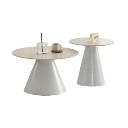 КОМПЛЕКТ ОТ 2 ХОЛНИ МАСИ FL848 С БЕЖОВА КЕРАМИЧНА ПОВЪРХНОСТ 70X42СМ И 50X50СМ