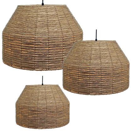 КОМПЛЕКТ ТРИ ПОЛИЛЕЯ, КАФЯВ, С КОШНИЧНА ПЛЕТКА - Д:Φ45x30.5, М:Φ40.5x25.5, Ш:Φ35.5x20.5см 2/40KIB