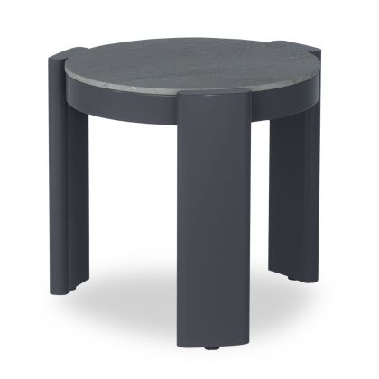 КРЪГЛА ПОМОЩНА МАСА BARON SM6481.01 АЛУМИНИЕВ ТЪМНО СИВ Φ58.5X50HСМ.