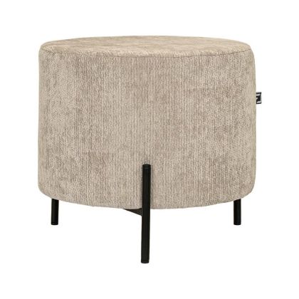 КРЪГЛА ТАБУРЕТКА NEW LUX БЕЖОВ ЦВЯТ 46X46X43СМ