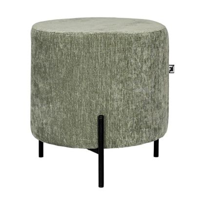 КРЪГЛА ТАБУРЕТКА NEW LUX ЗЕЛЕН ЦВЯТ 33X33X38СМ