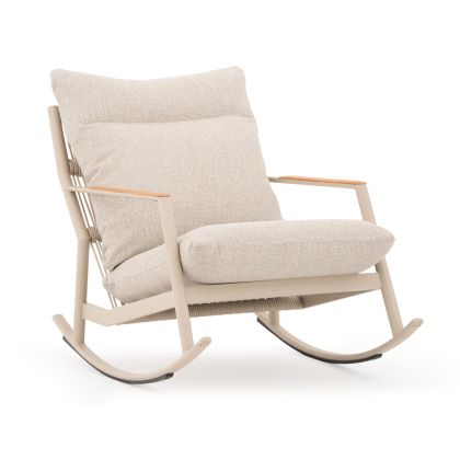 ЛЮЛЕЕЩ СЕ СТОЛ OBLIVION SM6437.02 БЕЖОВ АЛУМИНИЙ С ВЪЗГЛАВНИЦА 79X133X80СМ.