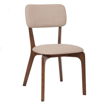 МАСИВЕН ДЪРВЕН ТРАПЕЗАРЕН СТОЛ СЪС СИВА ПЛАТЕНА ТАПИЦА 50Х57,5Х85,5 СМ