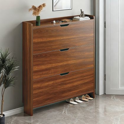 Настолен часовник Стария град в натурален цвят метал-дърво с размери 22.5х12х30.5см