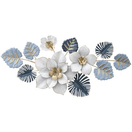 МЕТАЛНИ СТЕННИ ДЕКОРАТИВНИ ЦВЕТЯ И ЛИСТА - 116.2x58.4x7см 4/КУТИЯ