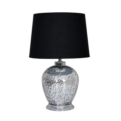 Настолна лампа Fl24518 стъкло сребърен цвят 33x52см E27