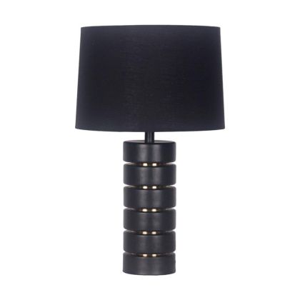 Настолна лампа Fl24575 метал черен цвят 31x51см E27