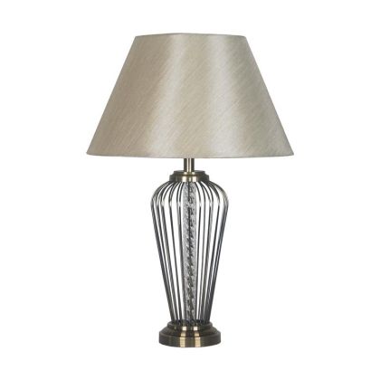 Настолна лампа Fl24623 стъкло прозрачен цвят 38x56см E27